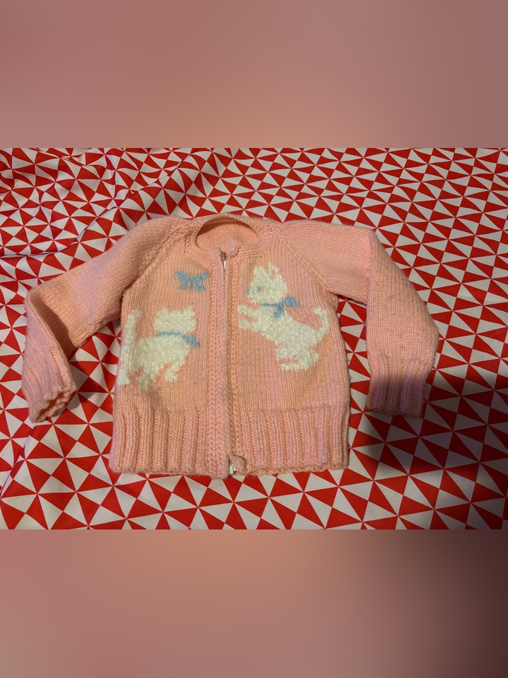 Girls 3T knit kitty sweater